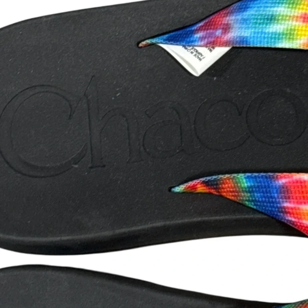 Men’s Chaco Chillos Tye Dye Flip Flop Thong Sandals, Size 13. Brand New!